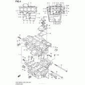 Схема узла: Картер двигателя для Suzuki GSX-R600