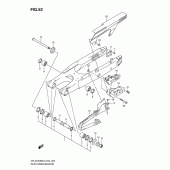 Схема вузла: Задній важіль підвіски для Suzuki DR-Z400 DR-Z400SM