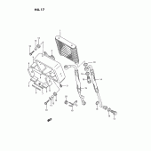 Схема вузла: Олійний охолоджувач для Suzuki VS1400 Intruder 1400