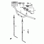 Схема узла: Руль & Тросики (Dr350shn/shp/shr) для Suzuki DR350