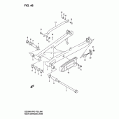 Схема узла: Задний рычаг подвески для Suzuki GZ250 Marauder