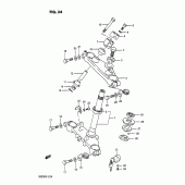 Схема узла: Рулевая траверса (Model g) для Suzuki DR200 DR200