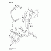 Схема вузла: Вихлопна система для Suzuki GSX-R750