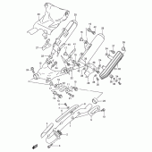 Схема вузла: Вихлопна система для Suzuki DR800