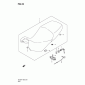Схема узла: Сиденье для Suzuki DL650 V-Strom