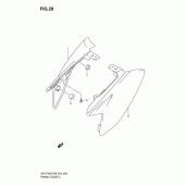 Схема вузла: Бічні панелі для Suzuki DR-Z70