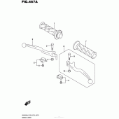 Схема вузла: Ручки керма (An400Al6 E33) для Suzuki AN400 Burgman (EU analogue of SkyWave)