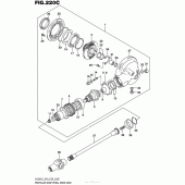 Схема вузла: Редуктор & Карданний вал (Vl800Tl5 E03) для Suzuki VL800 Boulevard C50 BOSS