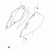 Схема вузла: Бічні панелі для Suzuki RMX250