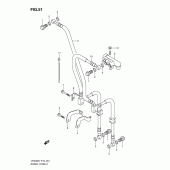 Схема вузла: Гальмівний шланг для Suzuki UH200 Burgman