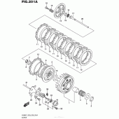 Схема вузла: Зчеплення Suzuki VL800 Boulevard C50