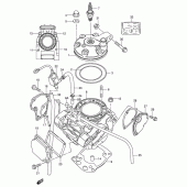 Схема вузла: Циліндр (Model y) для Suzuki RM250