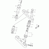 Схема вузла: Рульова траверса (Model t/v/w/x) для Suzuki VS1400 Intruder 1400