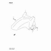 Схема узла: Переднее крыло (Dl650uel1 e19) для Suzuki DL650 V-Strom