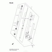 Схема узла: Вилка передней оси (Gsx1300Ral3 E33) для Suzuki GSX1300 Hayabusa