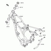 Схема вузла: Рама для Suzuki RM100