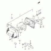 Схема вузла: Задній ліхтар (Стоп-сигнал) для Suzuki GSX400
