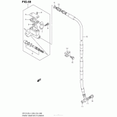 Схема узла: Передний тормозной цилиндр (Dr-Z125Ll4 E33) для Suzuki DR-Z125 DR-Z125L