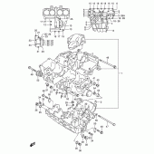 Схема вузла: Картер двигуна для Suzuki GSX-R1100