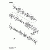 Схема вузла: Трансмісія для Suzuki GSX-R1000