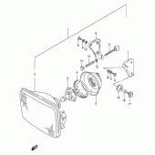 Схема вузла: Фара (P9) для Suzuki GS500