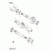 Схема вузла: Трансмісія для Suzuki AN400 Burgman (EU analogue of SkyWave)