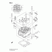 Схема узла: Головка цилиндра для Suzuki RM-Z450