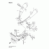 Схема вузла: Вихлопна система для Suzuki GSX-R1000