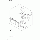 Схема узла: Передний тормозной цилиндр для Suzuki UH125 Burgman