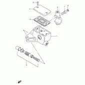 Схема вузла: Передній гальмівний циліндр Suzuki VS600 Intruder 600