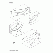 Схема узла: Накладка топливного бака (E28) для Suzuki GSX-R750