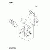 Схема узла: Левая ручка руля для Suzuki DR650 DR650SE