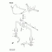 Схема узла: Передний кронштейн для Suzuki DL650 V-Strom