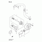 Схема вузла: Водяний насос Suzuki VZ800 Intruder M800/ Boulevard M50