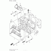Схема вузла: Головка циліндра для Suzuki AN650 Burgman (EU analogue of SkyWave)