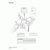 Схема вузла: Інформаційні наклейки (Vzr1800Zl4 E03) для Suzuki VZR1800 Boulevard M109R