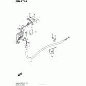 Схема вузла: Гальмо стоянки для Suzuki AN400 Burgman (EU analogue of SkyWave)