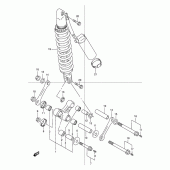 Схема вузла: Важіль прогресії для Suzuki DR250