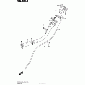 Схема вузла: Горловина паливного бака для Suzuki AN650 Burgman (EU analogue of SkyWave)