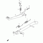 Схема вузла: Підставка для Suzuki RV125