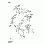 Схема вузла: Підніжки для Suzuki GSF650 Bandit S