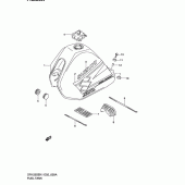 Схема узла: Топливный бак (Model k2) для Suzuki DR125