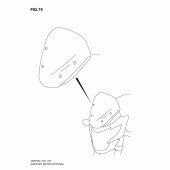 Схема узла: Визор спидометра (Optional) для Suzuki GSR750