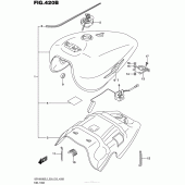 Схема вузла: Паливний бак (Vzr1800Bzl5 E33) для Suzuki VZR1800 Boulevard M109R BOSS