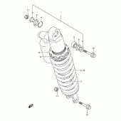 Схема вузла: Амортизатор задній (Model m) для Suzuki RMX250