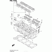 Схема вузла: Головка циліндра Suzuki GSX-R1000