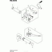 Схема вузла: Ручки керма (Vzr1800Bzl7 E33) для Suzuki VZR1800 Boulevard M109R BOSS