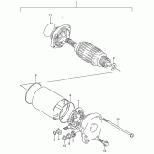 Схема вузла: Стартер електричний для Suzuki DR650 DR650RSE