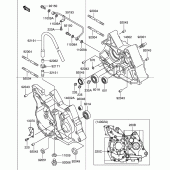 Схема узла: Картер двигателя для Suzuki DR-Z110