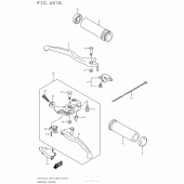 Схема вузла: Ручки керма Suzuki LS650 Boulevard S40